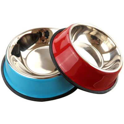 OEM Ciotole Antiscivolo In Acciaio Inox, Adatte A Cani Di Taglia Media. OEM Ciotole Antiscivolo In Acciaio Inox, Adatte A Cani Di Taglia Media.