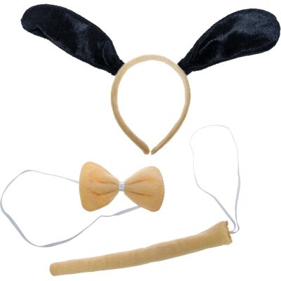 OEM Set Costume Da Cane: Fascia Per Capelli, Coda, Fiocco OEM Set Costume Da Cane: Fascia Per Capelli, Coda, Fiocco