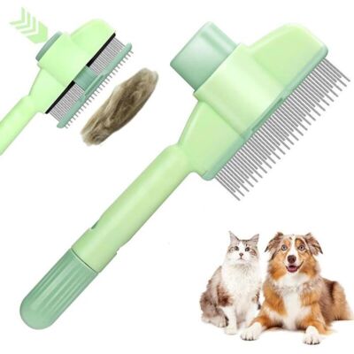 OEM Pettine Per La Rimozione Del Pelo Degli Animali Domestici, Spazzola Autopulente Per Cani E Gatti, Per La Toelettatura E La Rimozione Del Pelo - Verde OEM Pettine Per La Rimozione Del Pelo Degli Animali Domestici, Spazzola Autopulente Per Cani E Gatti, Per La Toelettatura E La Rimozione Del Pelo - Verde