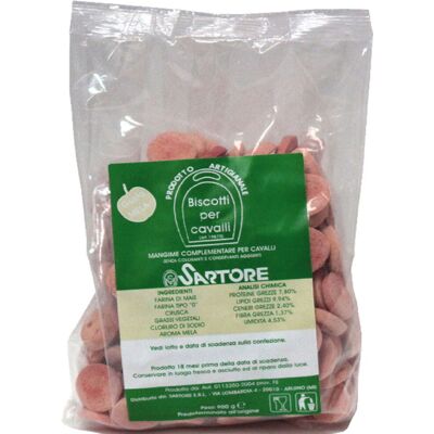 SARTORE Biscotti Per Cavalli Al Gusto Mela Senza Zucchero, Coloranti E O.g.m. Completamente Naturali 900g SARTORE Biscotti Per Cavalli Al Gusto Mela Senza Zucchero, Coloranti E O.g.m. Completamente Naturali 900g