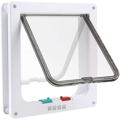 OEM Gattaiola A 4 Posizioni Con Tunnel Nascosto, Bloccabile, Facile Da Installare, Bianca – Modello M Per Gatti E Piccoli Animali OEM Gattaiola A 4 Posizioni Con Tunnel Nascosto, Bloccabile, Facile Da Installare, Bianca – Modello M Per Gatti E Piccoli Animali