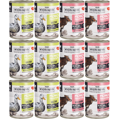 OEM Cibo Umido Per Gatti Country Farm, Monoproteico, Mix Di Gusti, 12 X 400 G OEM Cibo Umido Per Gatti Country Farm, Monoproteico, Mix Di Gusti, 12 X 400 G