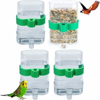 OEM 4 Distributori Automatici Di Acqua Per Animali Domestici, In Plastica Trasparente, Per Uccelli E Gabbie Di Piccoli Animali OEM 4 Distributori Automatici Di Acqua Per Animali Domestici, In Plastica Trasparente, Per Uccelli E Gabbie Di Piccoli Animali