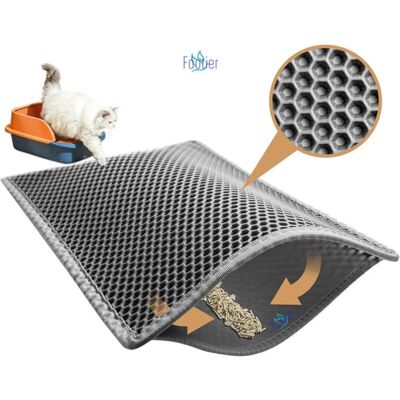 OEM Tappetino Per Lettiera A Doppio Strato, Pieghevole E Smontabile – Grigio, 50 X 40 Cm, Facile Da Pulire E Compatto OEM Tappetino Per Lettiera A Doppio Strato, Pieghevole E Smontabile – Grigio, 50 X 40 Cm, Facile Da Pulire E Compatto