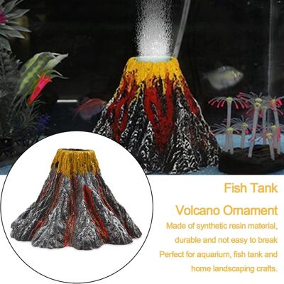 OEM Kit Di Decorazione Per Acquario A Forma Di Vulcano Multicolore A Led Con Diffusore D'Aria - Altro OEM Kit Di Decorazione Per Acquario A Forma Di Vulcano Multicolore A Led Con Diffusore D'Aria - Altro