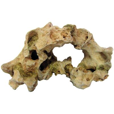 Decorazione per acquario Roccia Gallura Beige con foro Decorazione per acquario Roccia Gallura Beige con foro