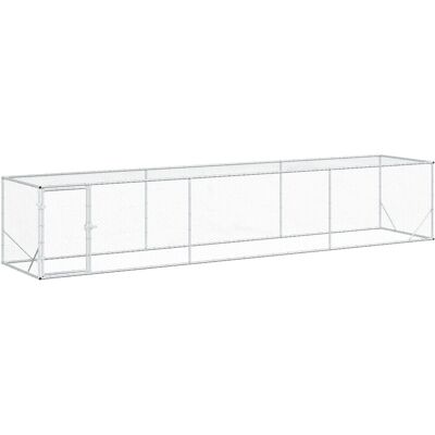 VIDAXL Pollaio Argento 500 X 100 X 100 Cm Acciaio Zincato VIDAXL Pollaio Argento 500 X 100 X 100 Cm Acciaio Zincato
