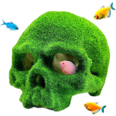 OEM Decorazione Per Acquario In Resina A Forma Di Teschio In Schiuma Per Piccoli Pesci E Gamberetti OEM Decorazione Per Acquario In Resina A Forma Di Teschio In Schiuma Per Piccoli Pesci E Gamberetti