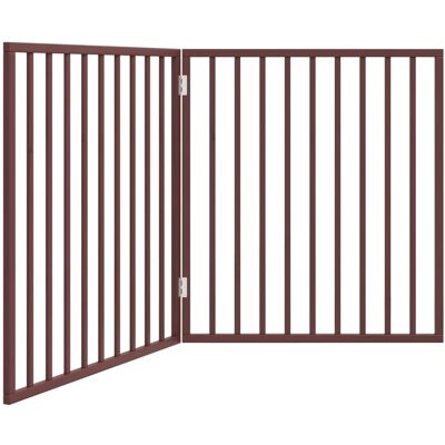 HELLOSHOP26 Cancelletto Di Sicurezza Pieghevole Per Cani A 2 Pannelli 160 Cm Legno Di Pioppo Marrone 020023035 HELLOSHOP26 Cancelletto Di Sicurezza Pieghevole Per Cani A 2 Pannelli 160 Cm Legno Di Pioppo Marrone 020023035
