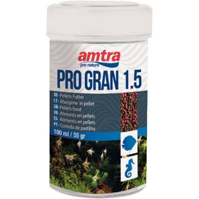 AMTRA Set 6 Pezzi Pro Gran 1.5 250 Ml: Set 6 Pezzi Pro Gran Mangime In Granuli Da 1.5 Mm Ideale Per La Dieta Base Dei Pesci D’acqua Dolce E Marina AMTRA Set 6 Pezzi Pro Gran 1.5 250 Ml: Set 6 Pezzi Pro Gran Mangime In Granuli Da 1.5 Mm Ideale Per La Dieta Base Dei Pesci D’acqua Dolce E Marina