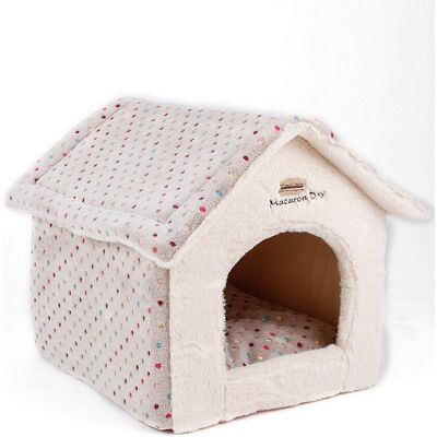 FERRIBIELLA L'Azur - Chenil En Fourrure Douce Pour Chiens Et Chats FERRIBIELLA L'Azur - Chenil En Fourrure Douce Pour Chiens Et Chats