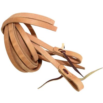SARTORE Redini Western In Cuoio Spesso Con Lacci E Bordi Tondi Da 16 Mm X 240 Cm SARTORE Redini Western In Cuoio Spesso Con Lacci E Bordi Tondi Da 16 Mm X 240 Cm