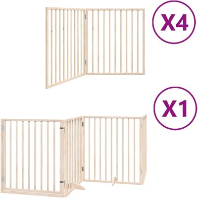 HELLOSHOP26 Cancelletto Di Sicurezza Per Animali Domestici Porta Pieghevole 12 Pannelli Legno Di Pioppo Marrone 020023165 HELLOSHOP26 Cancelletto Di Sicurezza Per Animali Domestici Porta Pieghevole 12 Pannelli Legno Di Pioppo Marrone 020023165
