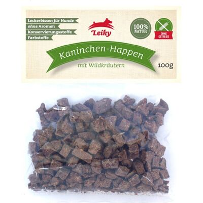 OEM Carne Di Coniglio 95% Con Ortica 100 G Snack Per Cani Acidi Omega Leiky OEM Carne Di Coniglio 95% Con Ortica 100 G Snack Per Cani Acidi Omega Leiky