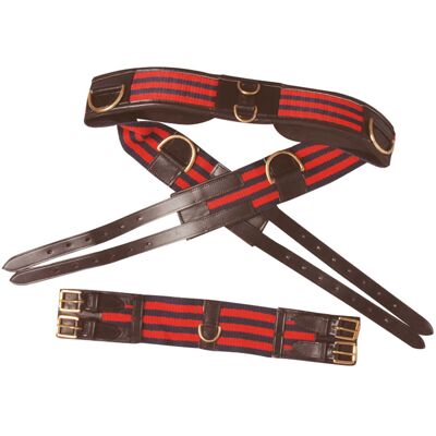 SARTORE Fascione Da Addestramento In Tela Con Fibbie In Ottone E Cuscini Completo Di Sottopancia SARTORE Fascione Da Addestramento In Tela Con Fibbie In Ottone E Cuscini Completo Di Sottopancia