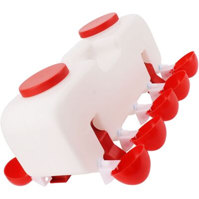 OEM Abbeveratoio Per Polli - 10 L - Grande Coppa Automatica - Distributore D'Acqua Fisso - Accessori Per Pollaio - Kit Di Alimentazione Per Anatre E Oche OEM Abbeveratoio Per Polli - 10 L - Grande Coppa Automatica - Distributore D'Acqua Fisso - Accessori Per Pollaio - Kit Di Alimentazione Per Anatre E Oche