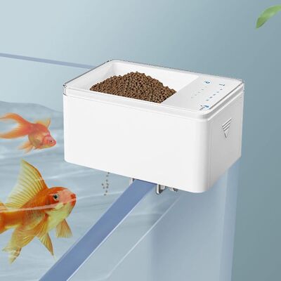 OEM Mini Distributore Automatico Di Mangime Per Pesci - 70 Ml - Bianco - Regolabile - Per Acquari In Vacanza OEM Mini Distributore Automatico Di Mangime Per Pesci - 70 Ml - Bianco - Regolabile - Per Acquari In Vacanza