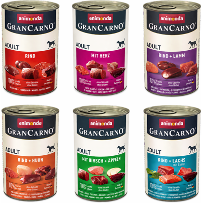 OEM Animonda Grancarno Adult, Cibo Umido Per Cani, Mix Di Gusti, 6x400g OEM Animonda Grancarno Adult, Cibo Umido Per Cani, Mix Di Gusti, 6x400g