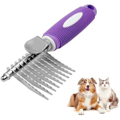 OEM Spazzola In Acciaio Inossidabile Per Gatti A Pelo Lungo, Spazzola Per Cani A Pelo Corto Per Districare I Nodi, Pettine Per Cani A Pelo Lungo (viola) OEM Spazzola In Acciaio Inossidabile Per Gatti A Pelo Lungo, Spazzola Per Cani A Pelo Corto Per Districare I Nodi, Pettine Per Cani A Pelo Lungo (viola)