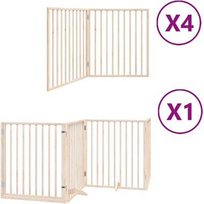 MAISON EXCLUSIVE - Cancello Per Cani Porta Pieghevole 12 Pannelli 960 Cm In Pioppo MAISON EXCLUSIVE - Cancello Per Cani Porta Pieghevole 12 Pannelli 960 Cm In Pioppo