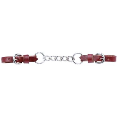TATTINI Taglia Unica, Rossiccio: Barbozzale In Cuoio Grasso Con Catenella A Maglia Singola TATTINI Taglia Unica, Rossiccio: Barbozzale In Cuoio Grasso Con Catenella A Maglia Singola