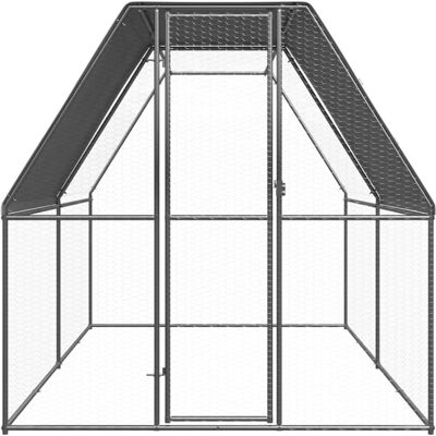MAISON EXCLUSIVE - Pollaio Da Esterno 2x4x2 M In Acciaio Zincato MAISON EXCLUSIVE - Pollaio Da Esterno 2x4x2 M In Acciaio Zincato