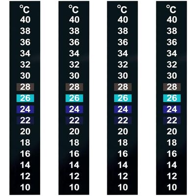 OEM Strisce Termometriche Adesive Lcd - Confezione Da 4, Adesive, Intervallo Di Rilevamento Da 10 A 40 °c, Adatte Per Acquari, Laghetti, Birrificazione Casalinga E Controllo Della Temperatura Di Fermentaz OEM Strisce Termometriche Adesive Lcd - Confezione Da 4, Adesive, Intervallo Di Rilevamento Da 10 A 40 °c, Adatte Per Acquari, Laghetti, Birrificazione Casalinga E Controllo Della Temperatura Di Fermentaz