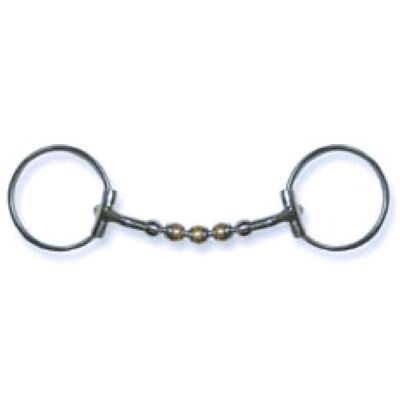 Bit per cavallo PESSOA con palle rotanti in rame - Attrezzatura per cavalli Bit per cavallo PESSOA con palle rotanti in rame - Attrezzatura per cavalli