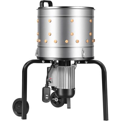 VEVOR Macchina Spiumatrice Spennatrice Per Polli Galline Anatre Tamburo Da 400 Mm 500 W 230 Giri/min, Spiumatrice Con 114 Dita Morbide Ruote Di Trasporto, Spennatrice Per 1-2 Pulcini VEVOR Macchina Spiumatrice Spennatrice Per Polli Galline Anatre Tamburo Da 400 Mm 500 W 230 Giri/min, Spiumatrice Con 114 Dita Morbide Ruote Di Trasporto, Spennatrice Per 1-2 Pulcini
