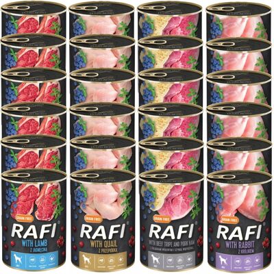 OEM Cibo Umido Per Cani Rafi Mix 24x400g OEM Cibo Umido Per Cani Rafi Mix 24x400g