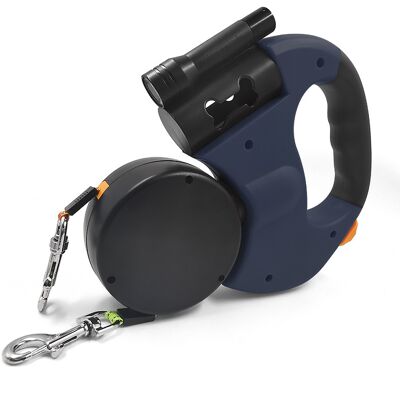 Zone 1 Guinzaglio Retrattile Doppio Per Cani Con Due Corde Lunghe 3 Metri, Guinzaglio Anti-groviglio A 360° Per Portare A Spasso Due Cani Fino A 50 Libbre - Blu Zone 1 Guinzaglio Retrattile Doppio Per Cani Con Due Corde Lunghe 3 Metri, Guinzaglio Anti-groviglio A 360° Per Portare A Spasso Due Cani Fino A 50 Libbre - Blu