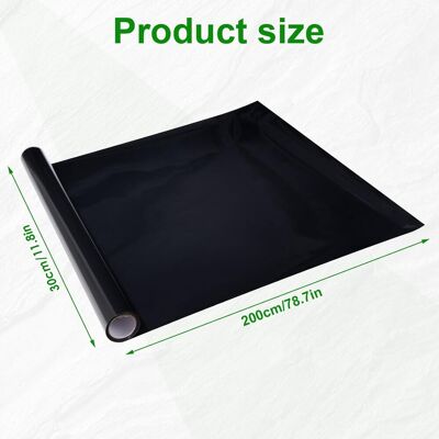 OEM Carta Da Parati Adesiva Effetto Acquario, Nera, Statica, 2 M X 30 Cm - Altro OEM Carta Da Parati Adesiva Effetto Acquario, Nera, Statica, 2 M X 30 Cm - Altro