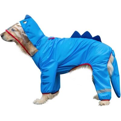 OEM Impermeabile Per Cani Con Cappuccio - Con Apertura Per Guinzaglio - Impermeabile Riflettente - Per Cani Fino A 35 Kg - Taglia 5xl - Impermeabile E Antivento - Blu OEM Impermeabile Per Cani Con Cappuccio - Con Apertura Per Guinzaglio - Impermeabile Riflettente - Per Cani Fino A 35 Kg - Taglia 5xl - Impermeabile E Antivento - Blu