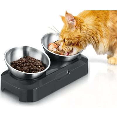 OEM Ciotole Rialzate Per Cani E Gatti – 2 Ciotole In Acciaio Inox Da 400 Ml, Antiscivolo E A Prova Di Rovesciamento. OEM Ciotole Rialzate Per Cani E Gatti – 2 Ciotole In Acciaio Inox Da 400 Ml, Antiscivolo E A Prova Di Rovesciamento.