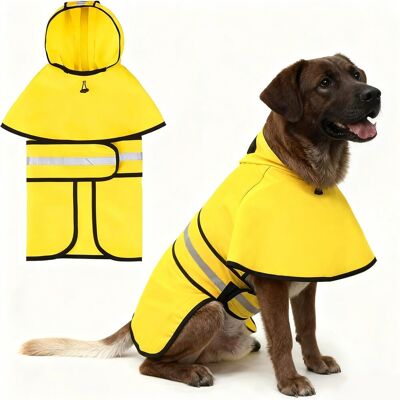 OEM Cappotto Antipioggia Per Cani Con Cappuccio Striscia Riflettente Impermeabile Leggero E Regolabile Per Cani Con Foro Per L'Imbracatura OEM Cappotto Antipioggia Per Cani Con Cappuccio Striscia Riflettente Impermeabile Leggero E Regolabile Per Cani Con Foro Per L'Imbracatura