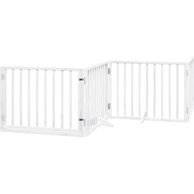 HELLOSHOP26 Cancelletto Di Sicurezza Per Animali Domestici Porta Pieghevole 6 Pannelli Legno Di Pioppo Bianco 020023236 HELLOSHOP26 Cancelletto Di Sicurezza Per Animali Domestici Porta Pieghevole 6 Pannelli Legno Di Pioppo Bianco 020023236