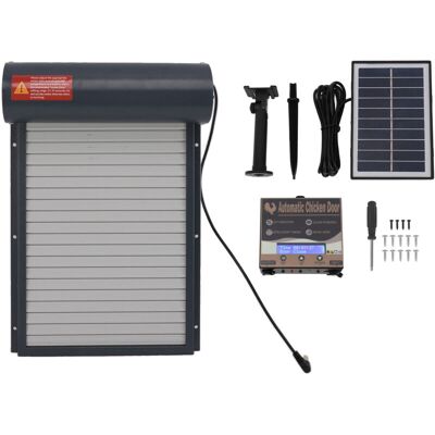 OEM Porta Automatica Per Pollaio, Porta Automatica Per Pollaio Ad Energia Solare, Apriporta Programmabile Per Pollaio Con Timer E Display A Led OEM Porta Automatica Per Pollaio, Porta Automatica Per Pollaio Ad Energia Solare, Apriporta Programmabile Per Pollaio Con Timer E Display A Led