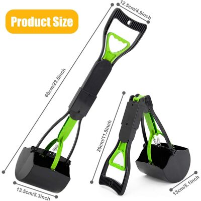 Zone Paletta Pieghevole Per Escrementi Di Cani E Gatti (verde) 1 Pz Zone Paletta Pieghevole Per Escrementi Di Cani E Gatti (verde) 1 Pz