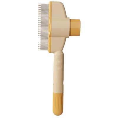 OEM Pettine Per Cani E Gatti, Pettine Per Animali Autopulente Con Pulsante, Spazzola Per La Depilazione Di Animali Domestici Per Pettinare (giallo) OEM Pettine Per Cani E Gatti, Pettine Per Animali Autopulente Con Pulsante, Spazzola Per La Depilazione Di Animali Domestici Per Pettinare (giallo)