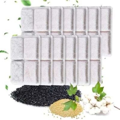 OEM Set Di 12 Filtri Quadrati Per Fontanella Per Gatti Con Filtro A Carbone, Filtro Di Ricambio Per Fontanella Per Gatti E Cani, Fontanella Automatica, Distributore D'Acqua OEM Set Di 12 Filtri Quadrati Per Fontanella Per Gatti Con Filtro A Carbone, Filtro Di Ricambio Per Fontanella Per Gatti E Cani, Fontanella Automatica, Distributore D'Acqua