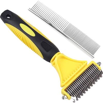 OEM Set Da Due Pezzi: Spazzola Per Cani, Spazzola Per Gatti E Pettine Per La Rimozione Del Pelo Degli Animali Rimuove Il 96% Del Pelo Morto E Dei Nodi Depilazione Professionale Per Peli Lunghi E Corti – G OEM Set Da Due Pezzi: Spazzola Per Cani, Spazzola Per Gatti E Pettine Per La Rimozione Del Pelo Degli Animali Rimuove Il 96% Del Pelo Morto E Dei Nodi Depilazione Professionale Per Peli Lunghi E Corti – G