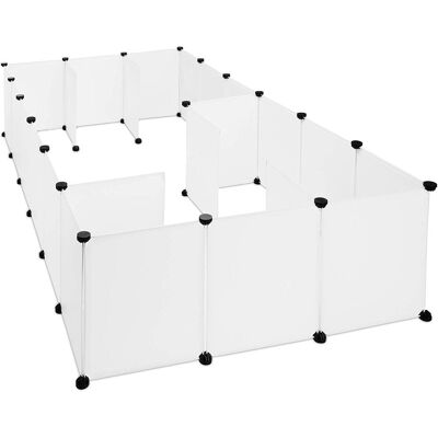 HELLOSHOP26 Recinto Per Piccoli Animali In Plastica Conigli 24 Pannelli Bianco 130000968 HELLOSHOP26 Recinto Per Piccoli Animali In Plastica Conigli 24 Pannelli Bianco 130000968