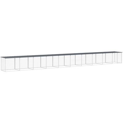 MAISON EXCLUSIVE - Gabbia Polli Con Tetto Antracite 1003x98x90 Cm Acciaio Zincato MAISON EXCLUSIVE - Gabbia Polli Con Tetto Antracite 1003x98x90 Cm Acciaio Zincato