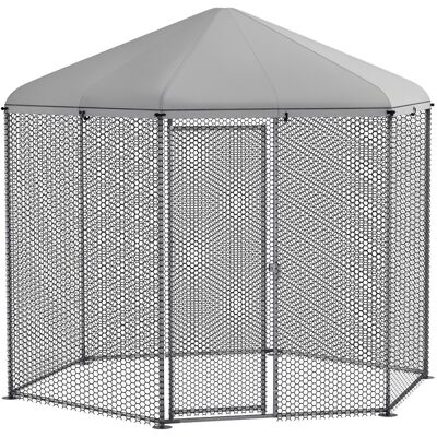 TORMATOR Recinto Esterno Per Galline, 5 M², Area Recintata, Dimensioni 2,8l X 2,45w X 2,46h - Spazio Coperto - Per 5/8 Galline TORMATOR Recinto Esterno Per Galline, 5 M², Area Recintata, Dimensioni 2,8l X 2,45w X 2,46h - Spazio Coperto - Per 5/8 Galline