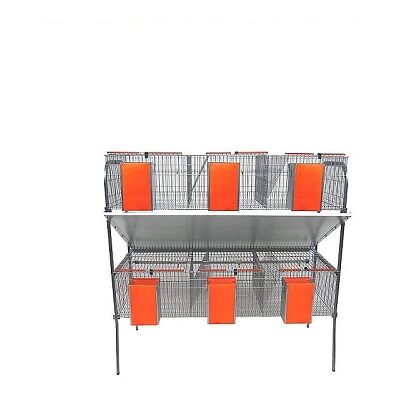 GOMEZ Y CRESPO Cage Per Modello Economico Rabbit-6 Con Bederos De Cazoleta. 6 Dipartimenti In 2 Piani GOMEZ Y CRESPO Cage Per Modello Economico Rabbit-6 Con Bederos De Cazoleta. 6 Dipartimenti In 2 Piani
