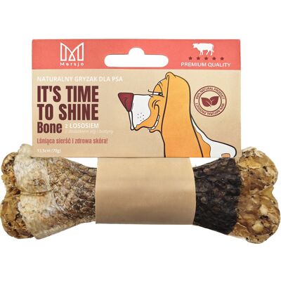 OEM Mersjo Osso Da Masticare Con Salmone Per Cani 13,5 Cm - Pelle E Pelo Sani OEM Mersjo Osso Da Masticare Con Salmone Per Cani 13,5 Cm - Pelle E Pelo Sani
