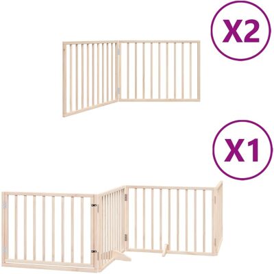 HELLOSHOP26 Cancelletto Di Sicurezza Per Animali Domestici Porta Pieghevole 8 Pannelli Legno Di Pioppo Marrone 020023247 HELLOSHOP26 Cancelletto Di Sicurezza Per Animali Domestici Porta Pieghevole 8 Pannelli Legno Di Pioppo Marrone 020023247