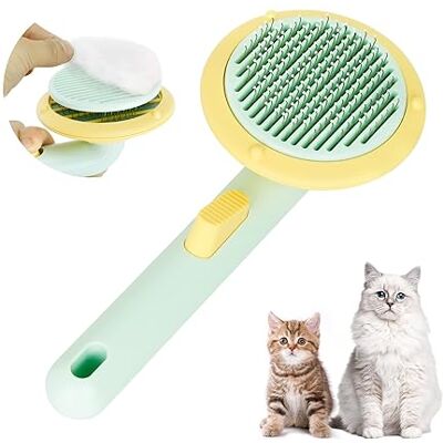 Zone Spazzola Per Gatti, Spazzola Per Animali A Pelo Lungo E Corto, Pulisci Il Pelo Del Tuo Animale Domestico Con La Semplice Pressione Di Un Pulsante. Zone Spazzola Per Gatti, Spazzola Per Animali A Pelo Lungo E Corto, Pulisci Il Pelo Del Tuo Animale Domestico Con La Semplice Pressione Di Un Pulsante.