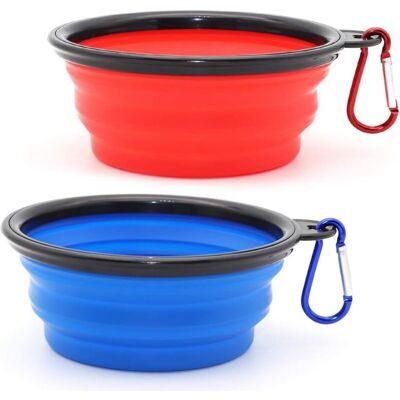 OEM Ciotola Pieghevole Per Cani, Set Di 2 Ciotole Pieghevoli Per Cani E Gatti, Ciotola Portatile Per Abbeverare Gli Animali Domestici Durante Le Passeggiate E In Parcheggio, 350 Ml (blu + Rossa). OEM Ciotola Pieghevole Per Cani, Set Di 2 Ciotole Pieghevoli Per Cani E Gatti, Ciotola Portatile Per Abbeverare Gli Animali Domestici Durante Le Passeggiate E In Parcheggio, 350 Ml (blu + Rossa).