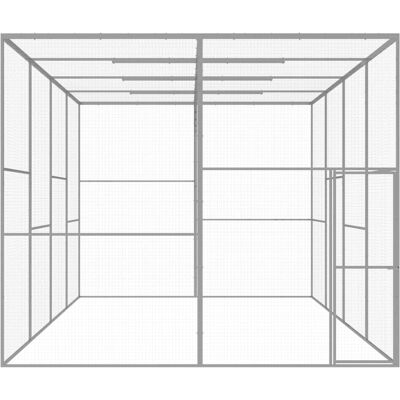 MAISON EXCLUSIVE - Gabbia Per Gatti 6x3x2,5 M In Acciaio Zincato MAISON EXCLUSIVE - Gabbia Per Gatti 6x3x2,5 M In Acciaio Zincato
